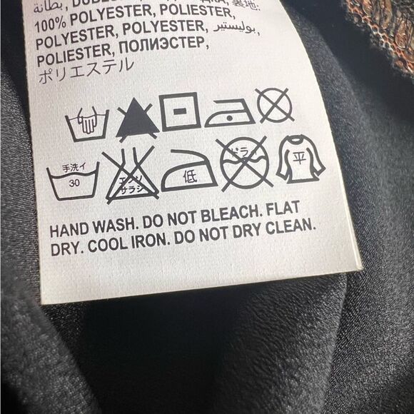 Bebe Sequined Racerback Tank Top Womens Small Black Gold - Picture 5 of 5